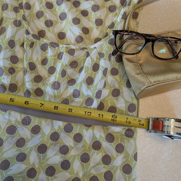 Boden • Floral Empire Waist Sleeveless Scoop Neck Cotton Summer Top - Picture 3 of 8